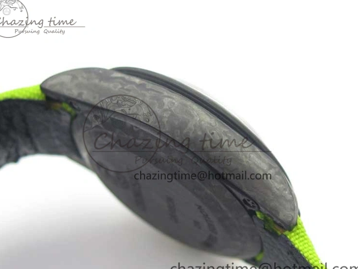 0507 Daytona DIW Carbon V2 WWF Best Edition Black Green Dial On Green Nylon Strap A UrbanChic 3110